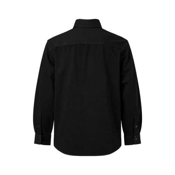 MAVERIK STUDIO｜MAVERIK® BUTTON WASHED DENIM SHIRT ( BLACK )
