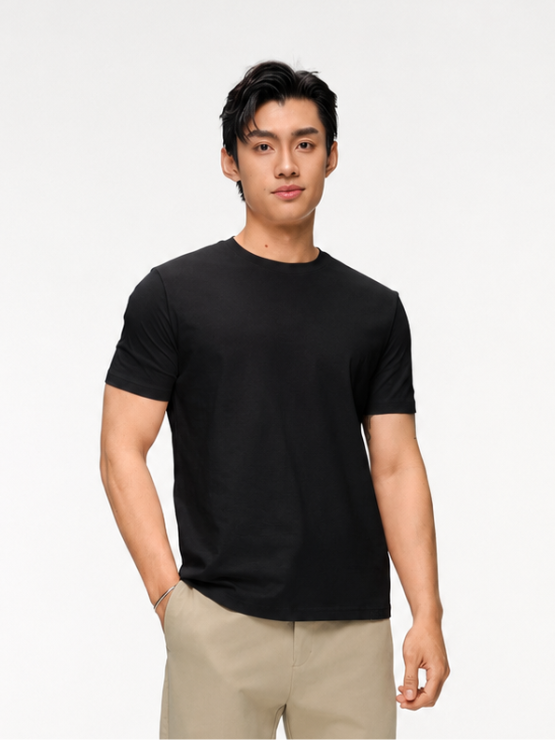 COUPLETX｜Tee Nam Cổ Tròn Slim Basic