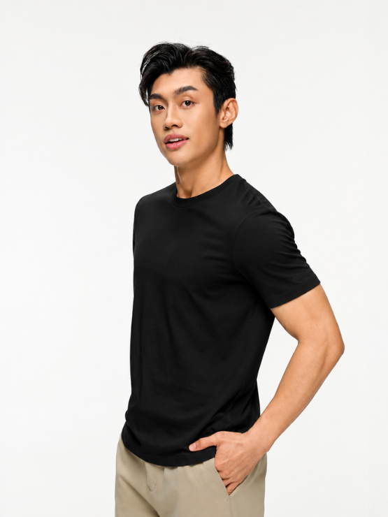 COUPLETX｜Tee Nam Cổ Tròn Slim Basic