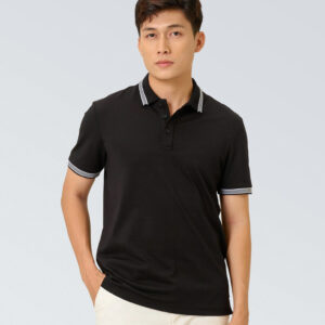 COUPLETX｜Polo Nam Regular Phối Bo Sọc Xéo