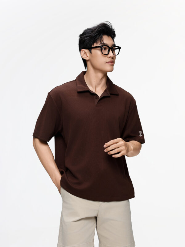 COUPLETX｜Polo Nam Dệt Kim Relax Boxy
