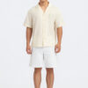 COUPLETX｜Shirt Tay Ngắn Nam Relax Linen Green Luck
