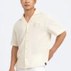 COUPLETX｜Shirt Tay Ngắn Nam Relax Linen Green Luck