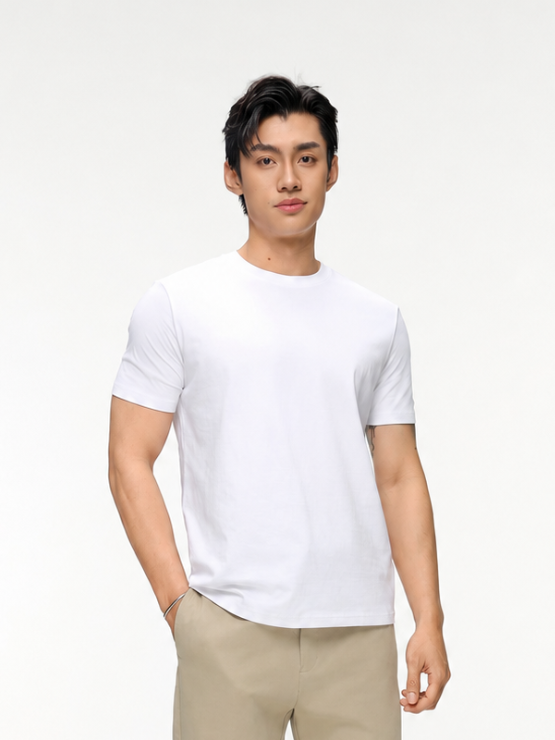 COUPLETX｜Tee Nam Cổ Tròn Slim Basic