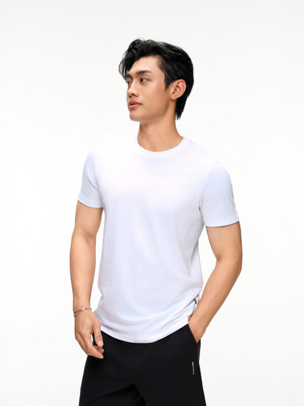 COUPLETX｜Tee Nam Cổ Tròn Đốm Slim Basic
