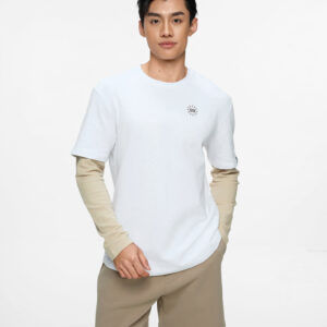 COUPLETX｜Tee Nam Relax Phối Tay Dài