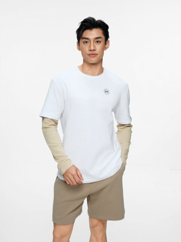 COUPLETX｜Tee Nam Relax Phối Tay Dài