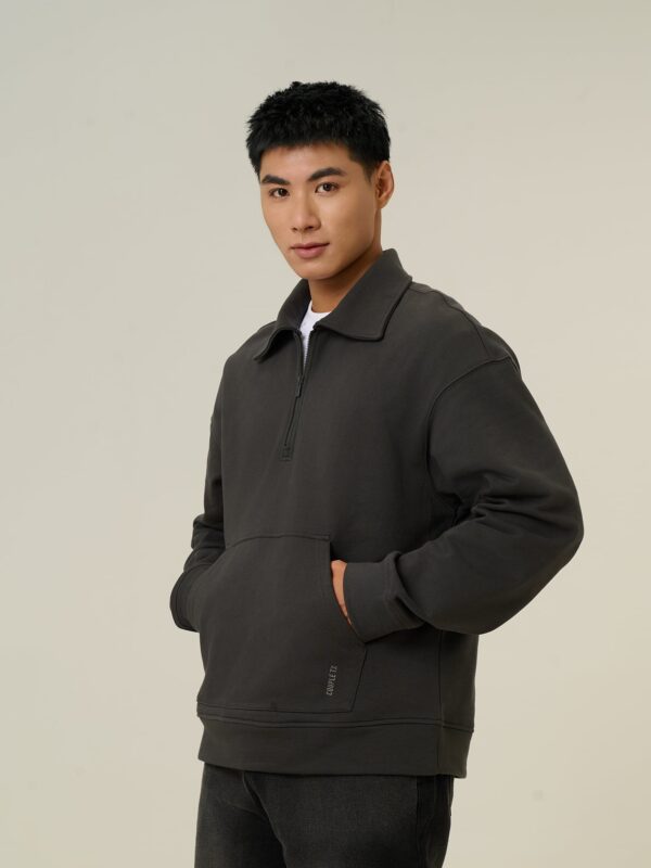 COUPLETX｜Sweater Nam Neck Zip Cozy