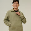COUPLETX｜Sweater Nam Neck Zip Cozy