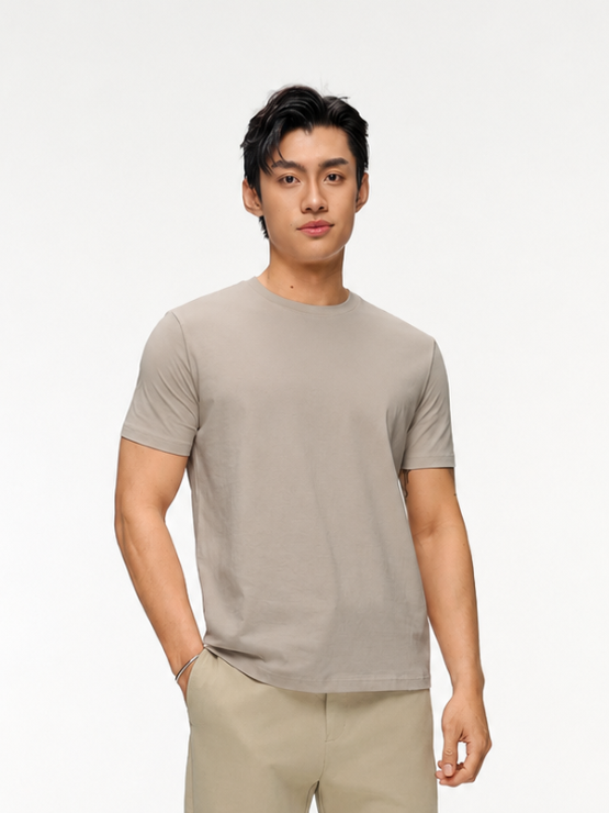 COUPLETX｜Tee Nam Cổ Tròn Slim Basic