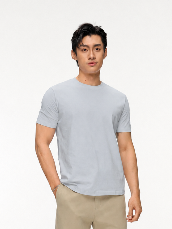 COUPLETX｜Tee Nam Cổ Tròn Slim Basic
