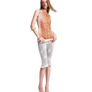 VIERY｜Peach Capri Pants