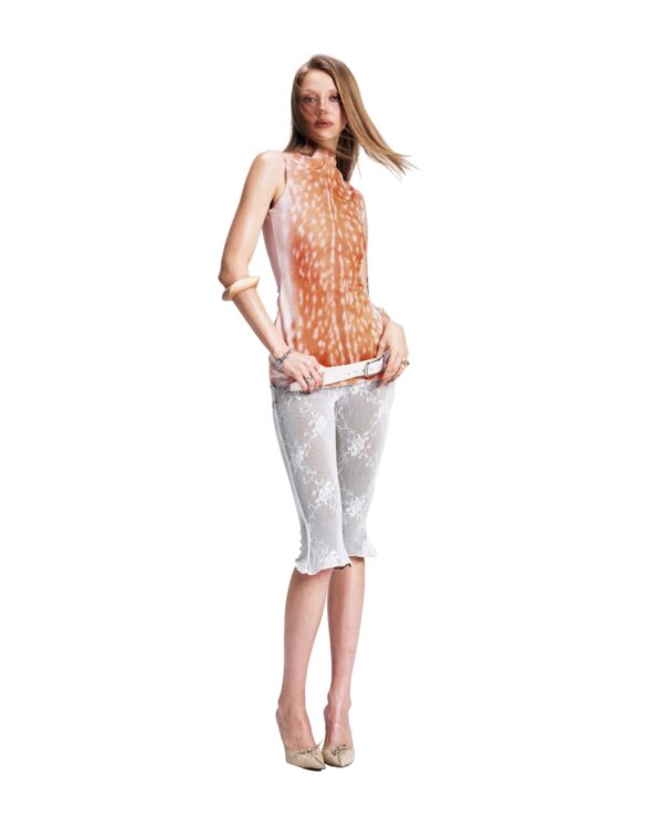 VIERY｜Peach Capri Pants
