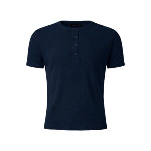 MAVERIK STUDIO｜MAVERIK® BUTTON RIB SLIM FIT T-SHIRT ( NAVY )