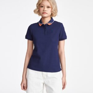 COUPLETX｜Polo Nữ Pique Mắt Bo Kiểu Slim Fit