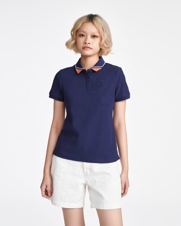 COUPLETX｜Polo Nữ Pique Mắt Bo Kiểu Slim Fit