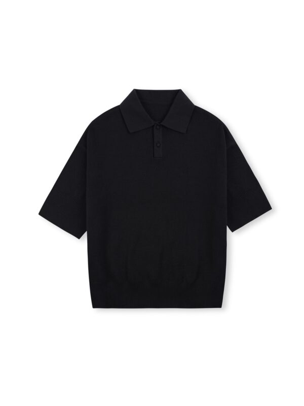 HOWS｜Knitted Basic POLO / Black