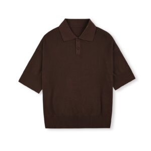 HOWS｜Knitted Basic POLO / Brown