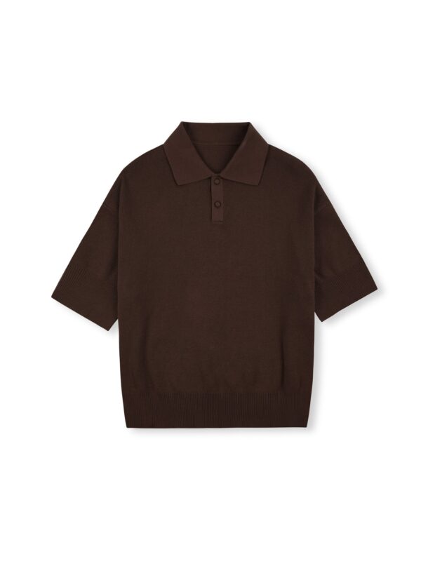 HOWS｜Knitted Basic POLO / Brown