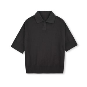 HOWS｜Knitted Basic POLO / LEAD GREY