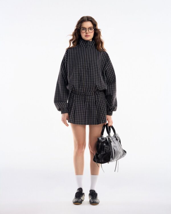 Push Push Gingham 拉鍊外套