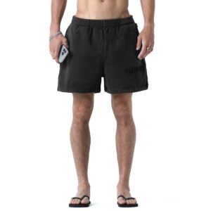STRESSMAMA Ssma Washed Sweat Shorts 短褲(黑)