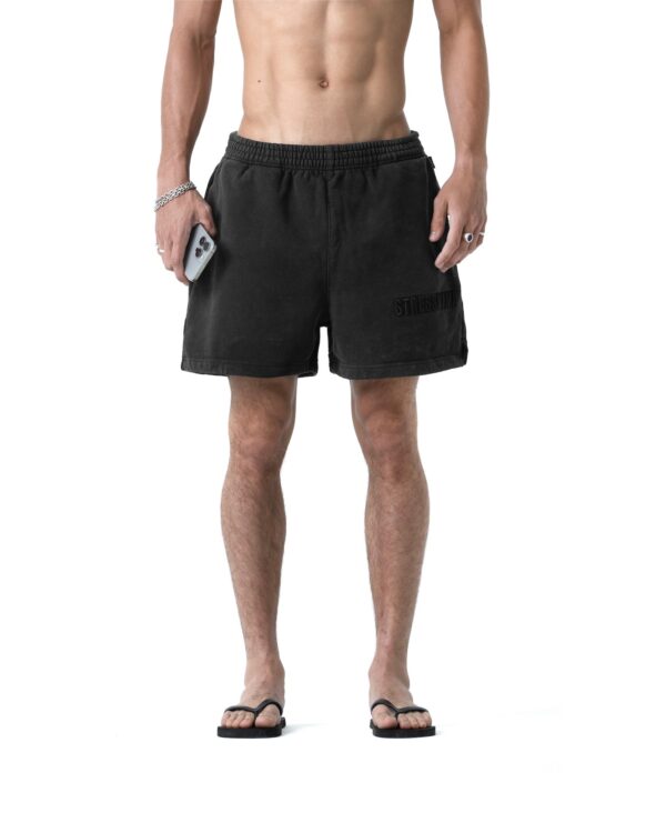 STRESSMAMA Ssma Washed Sweat Shorts 短褲(黑)