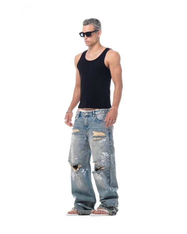 STRESSMAMA Ssma Work In Progress Jeans 牛仔褲(藍)