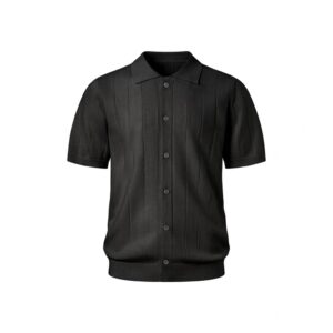 MAVERIK STUDIO｜MAVERIK® RIBBED KNIT SHIRT ( BLACK )
