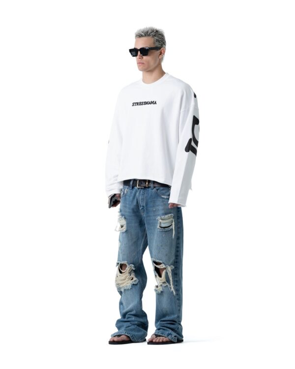 STRESSMAMA Ssma Igifms Puff Longsleeve 長袖T(白)
