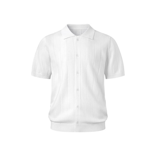 MAVERIK STUDIO｜MAVERIK® RIBBED KNIT SHIRT ( WHITE )
