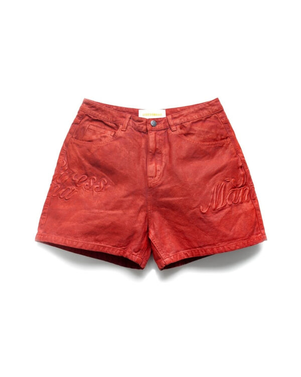 STRESSMAMA Fw24 Coated Shorts 短褲(紅)