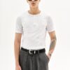 MAVERIK STUDIO｜MAVERIK® BUTTON RIB SLIM FIT T-SHIRT ( WHITE )