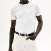 MAVERIK STUDIO｜MAVERIK® BUTTON RIB SLIM FIT T-SHIRT ( WHITE )