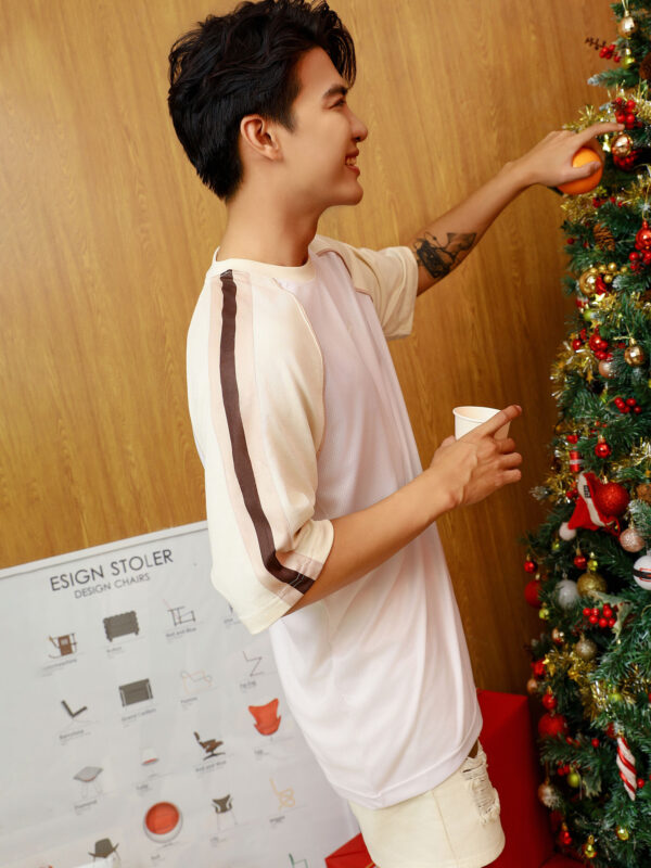 FAPAS｜Tee Ngắn Mesh Relaxed Raisin