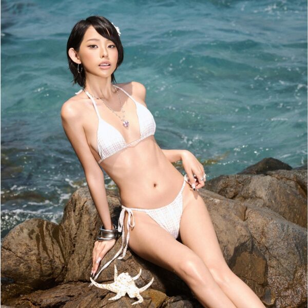 TWENTI 小胸杯格紋比基尼套組