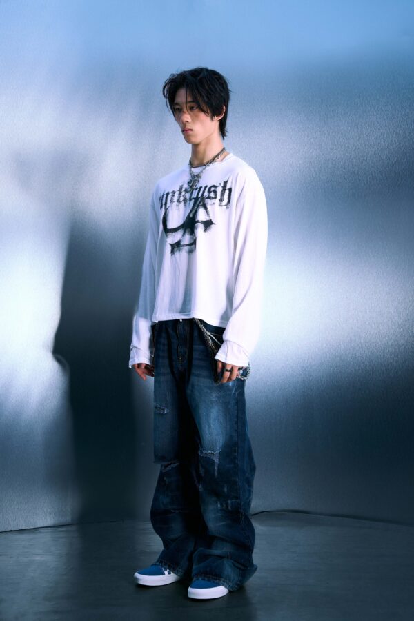 UNKRUSH FADED - LONG SLEEVES/White