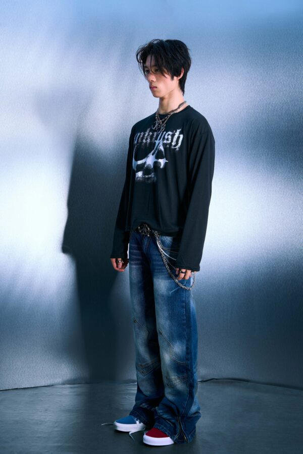 UNKRUSH FADED - LONG SLEEVES/Black