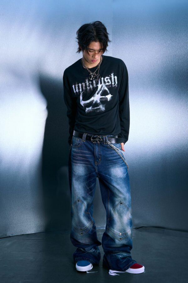 UNKRUSH FADED - LONG SLEEVES/Black