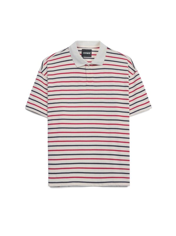 HOWS｜Striped POLO / RED X BLUE