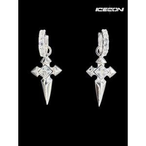 Icecon 十字架耳環(單只)