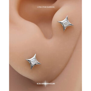 Icecon Lyra Star 迷你耳環