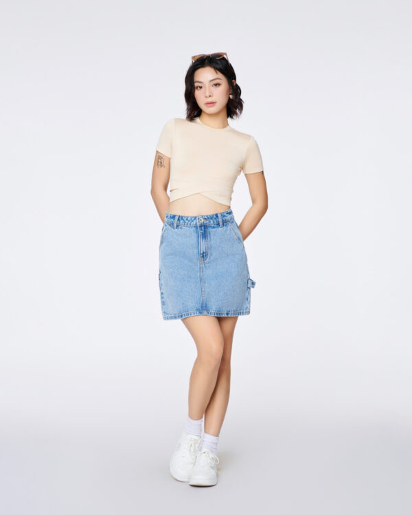 women_be-dam__1__5cad3a71d9544f9782aff5ca98292d78 COUPLETX|Tee Nữ Croptop Banana Kiểu Thắt Dây