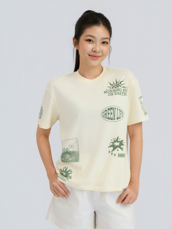 COUPLETX｜Tee Nữ Relax Green EX