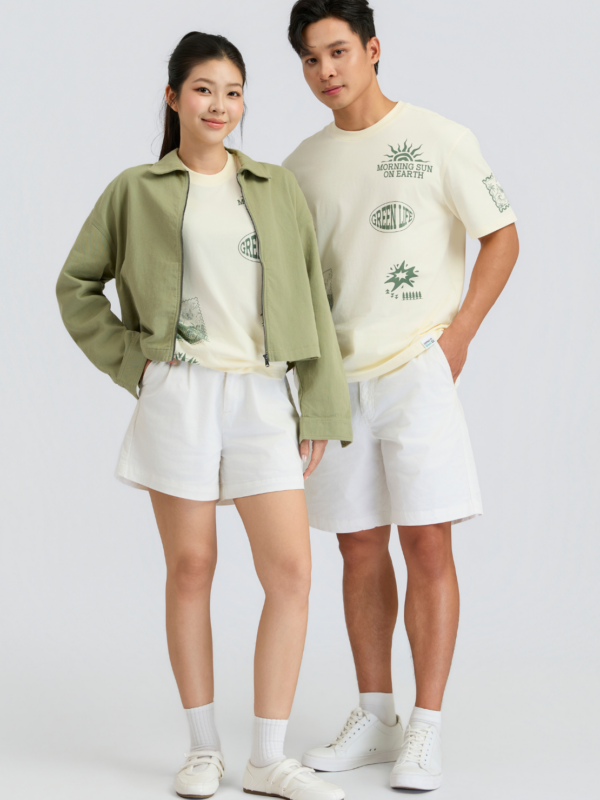 COUPLETX｜Tee Nữ Relax Green EX