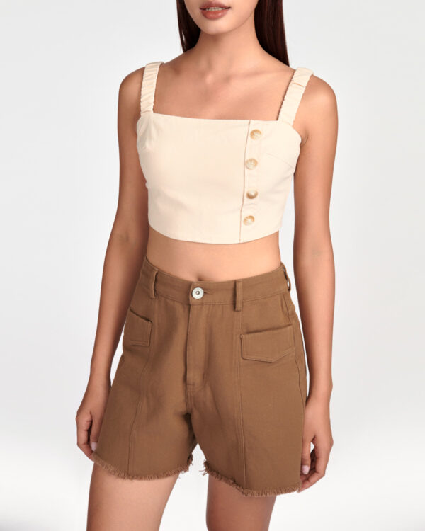 COUPLETX｜Top Kiểu Nữ 2 Dây Linen