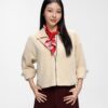 COUPLETX｜Jacket Nữ Khaki Oversize Boxy