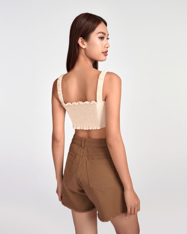COUPLETX｜Top Kiểu Nữ 2 Dây Linen