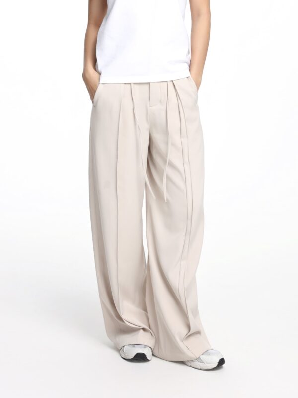 COUPLETX｜Trousers Nữ Straight Xếp Li