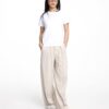 COUPLETX｜Trousers Nữ Straight Xếp Li